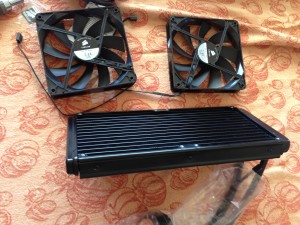 CPU cooler and fans