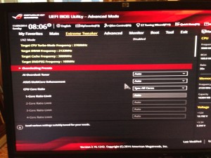Booted into UEFI BIOS interface